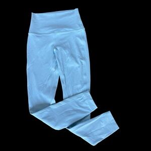 Lululemon Athletica Double Lined Light Blue Leggings Size 2 Soft Like New